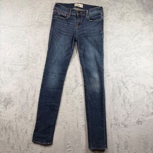 Abercrombie Kids Slim Fit Jeans Dark Wash Denim Size 16 Slim 608437977